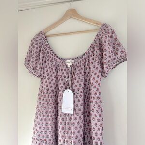 NWT Daughters of India Sita Maxi dress violet size M